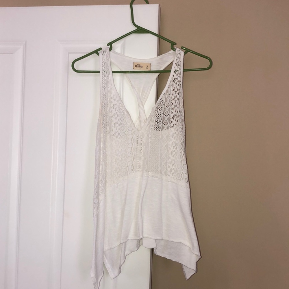 Hollister Small, White Tank